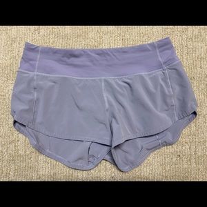 Lilac Lululemon Speed Up Short Size 4